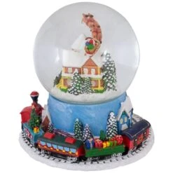 Northlight 7.25" Musical Revolving House Christmas Snow Dome Décor -Northlight Shop D491591S 3