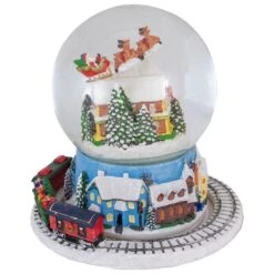 Northlight 7.25" Musical Revolving House Christmas Snow Dome Décor -Northlight Shop D491591S 4