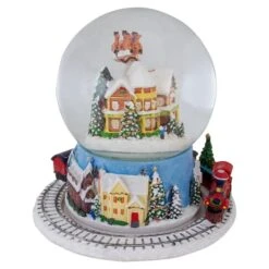 Northlight 7.25" Musical Revolving House Christmas Snow Dome Décor -Northlight Shop D491591S 5
