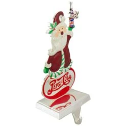 Northlight 9.75" Silver Pepsi-Cola Santa Claus Christmas Stocking Holder 11 Northlight 9.75" Silver Pepsi-Cola Santa Claus Christmas Stocking Holder -Northlight Shop D491600S 4