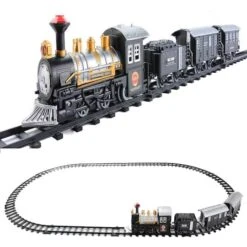 Northlight Black Lighted Animated Classic Train Set 10 Northlight Black Lighted Animated Classic Train Set -Northlight Shop D491608S 3