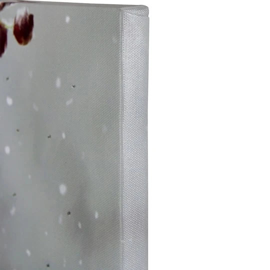 Northlight Lighted Red Cardinals & Berries Christmas Canvas Wall Art 6 Northlight Lighted Red Cardinals & Berries Christmas Canvas Wall Art - Image 4