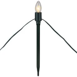 Northlight Mighty Light Clear C9 Christmas Pathway Marker Set, Green Wire -Northlight Shop D491617S 11