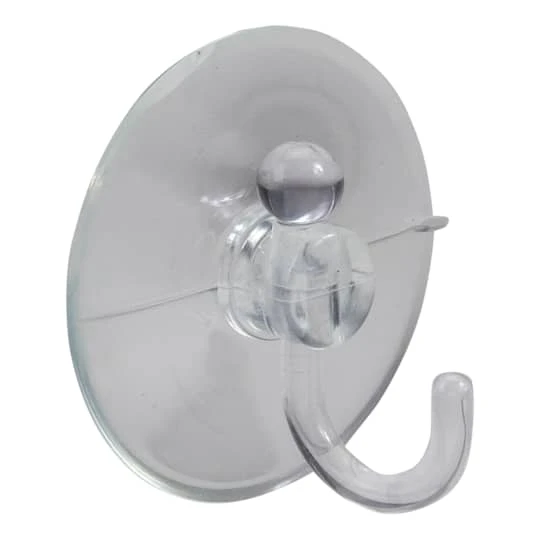 Northlight 2.5" Clear Large Hanging Christmas Suction Cup Hooks, 2ct. 4 Northlight 2.5" Clear Large Hanging Christmas Suction Cup Hooks, 2ct. - Image 2