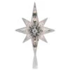 Northlight 10" White Lighted Faceted Star Of Bethlehem Tree Topper -Northlight Shop D491636S 1