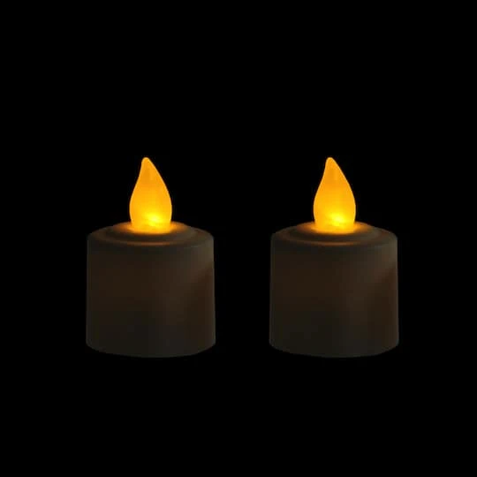 Northlight 1.5" White LED Flickering Amber Lighted Christmas Votive Candles, 2ct. 5 Northlight 1.5" White LED Flickering Amber Lighted Christmas Votive Candles, 2ct. - Image 3