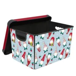 Simplify Happy Christmas Storage Tote Bin 21 Simplify Happy Christmas Storage Tote Bin -Northlight Shop D492892S 20