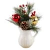 Christmas Mix In 14" Ceramic Watering Pot -Northlight Shop D511155S 1