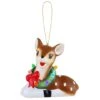 Holiday Reindeer Ceramic Ornament -Northlight Shop D511926S 1