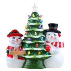 Mr. Christmas 12" Deck The Halls Mr & Mrs Snowman 6 Mr. Christmas 12" Deck The Halls Mr & Mrs Snowman -Northlight Shop D511929S 1 1