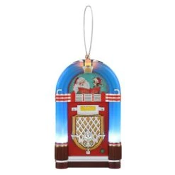Miniature Blue Vintage Jukebox Ornament 6 Miniature Blue Vintage Jukebox Ornament -Northlight Shop D511961S 1 1