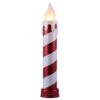 3ft. LED Red & White Striped Metallic Candle Décor 2 3ft. LED Red & White Striped Metallic Candle Décor -Northlight Shop D511975S 1