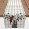 90" Christmas Lights Moose Table Runner 2 90" Christmas Lights Moose Table Runner -Northlight Shop D517978S 1