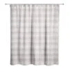 Holiday Gray Plaid Shower Curtain 1 Holiday Gray Plaid Shower Curtain -Northlight Shop D517985S 1
