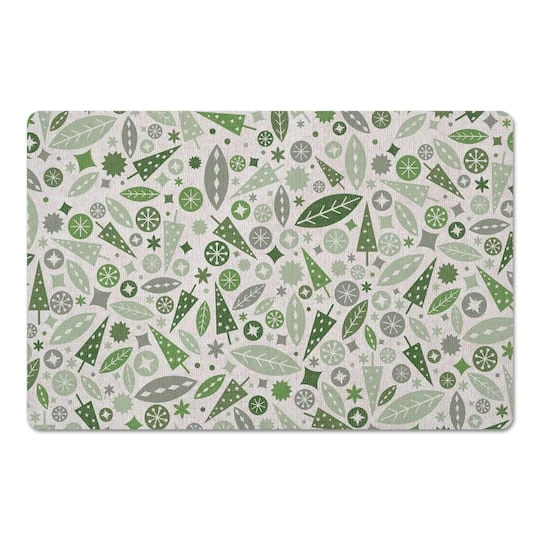 Sage Midmod Christmas Floor Mat 4 Sage Midmod Christmas Floor Mat - Image 2
