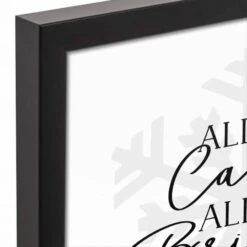 All Is Calm All Is Bright 12x12 Black Framed Canvas 10 All Is Calm All Is Bright 12x12 Black Framed Canvas -Northlight Shop D517999S 3