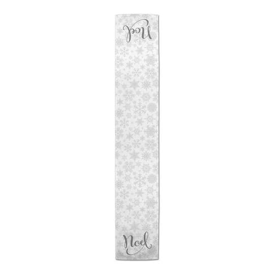 Noel Snowflake Pattern 16x90 Poly Twill Table Runner 6 Noel Snowflake Pattern 16x90 Poly Twill Table Runner - Image 4