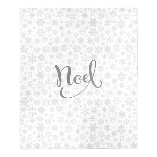 Noel Snowflake Pattern 50x60 Sherpa Fleece Blanket 4 Noel Snowflake Pattern 50x60 Sherpa Fleece Blanket - Image 2