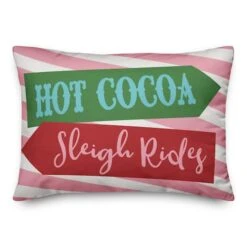 Hot Cocoa Sign 14x20 Throw Pillow 5 Hot Cocoa Sign 14x20 Throw Pillow -Northlight Shop D518050S 1 1