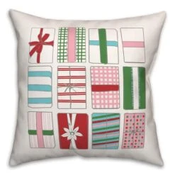 Gift Boxes 18x18 Throw Pillow -Northlight Shop D518054S 1 1