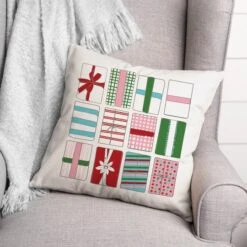 Gift Boxes 18x18 Throw Pillow -Northlight Shop D518054S 2