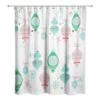 Retro Funky Ornaments Shower Curtain -Northlight Shop D518060S 1