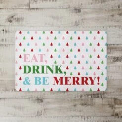 Eat Drink And Be Merry 27x18 Floor Mat 7 Eat Drink And Be Merry 27x18 Floor Mat -Northlight Shop D518070S 2