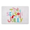 Tis The Season To Be Jolly 27x18 Floor Mat 1 Tis The Season To Be Jolly 27x18 Floor Mat -Northlight Shop D518074S 1