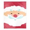 Santa Face 50x60 Sherpa Fleece Blanket 2 Santa Face 50x60 Sherpa Fleece Blanket -Northlight Shop D518075S 1