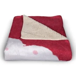 Santa Face 50x60 Sherpa Fleece Blanket 9 Santa Face 50x60 Sherpa Fleece Blanket -Northlight Shop D518075S 3