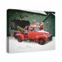 Santa Packing The Truck 24x20 Canvas Wall Art 10 Santa Packing The Truck 24x20 Canvas Wall Art -Northlight Shop D518094S 2