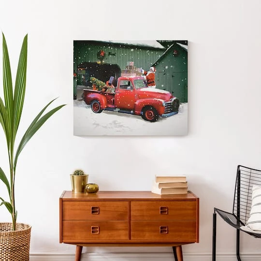 Santa Packing The Truck 24x20 Canvas Wall Art 7 Santa Packing The Truck 24x20 Canvas Wall Art - Image 5