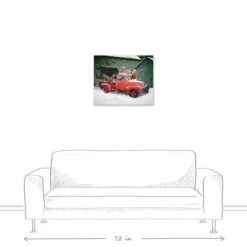 Santa Packing The Truck 24x20 Canvas Wall Art 13 Santa Packing The Truck 24x20 Canvas Wall Art -Northlight Shop D518094S 5