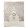 Gray Church 50x60 Coral Fleece Blanket 2 Gray Church 50x60 Coral Fleece Blanket -Northlight Shop D518123S 1