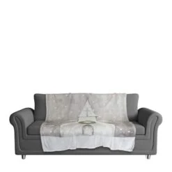 Gray Church 50x60 Coral Fleece Blanket 9 Gray Church 50x60 Coral Fleece Blanket -Northlight Shop D518123S 3