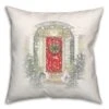 Home For Holidays Door 18x18 Throw Pillow -Northlight Shop D518127S 1
