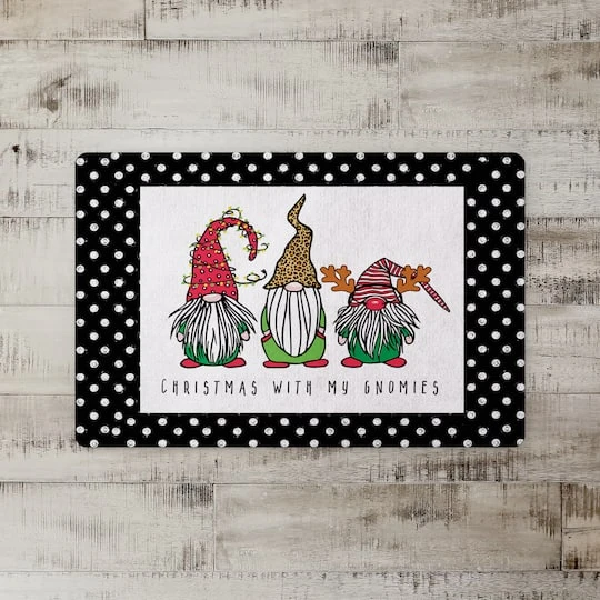 Christmas Is Coming Gnomes Floor Mat 5 Christmas Is Coming Gnomes Floor Mat - Image 3