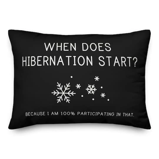 When Does Hibernation Start 14x20 Throw Pillow 4 When Does Hibernation Start 14x20 Throw Pillow - Image 2