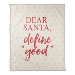 Dear Santa 50x60 Coral Fleece Blanket 7 Dear Santa 50x60 Coral Fleece Blanket -Northlight Shop D518161S 1 1