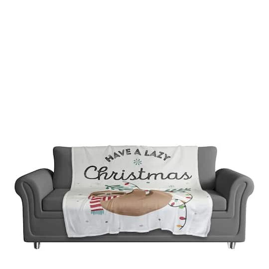 Have A Lazy Christmas Coral Fleece Blanket 5 Have A Lazy Christmas Coral Fleece Blanket - Image 3