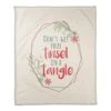 Tinsel Tangle 50x60 Coral Fleece Blanket -Northlight Shop D518164S 1