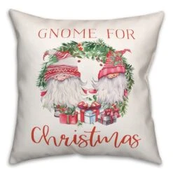 Gnomes For Christmas Throw Pillow -Northlight Shop D518174S 1 1