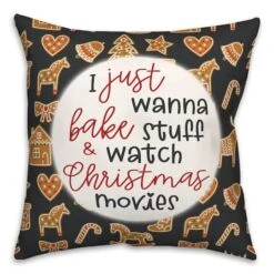Christmas Movies Throw Pillow -Northlight Shop D518179S 1 1