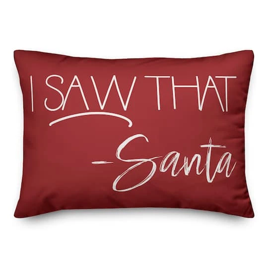 Santa Saw That 14x20 Throw Pillow 4 Santa Saw That 14x20 Throw Pillow - Image 2