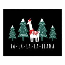 Caroling Llama 10x8 Tabletop Canvas -Northlight Shop D518186S 1 1