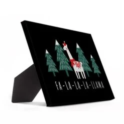 Caroling Llama 10x8 Tabletop Canvas -Northlight Shop D518186S 2