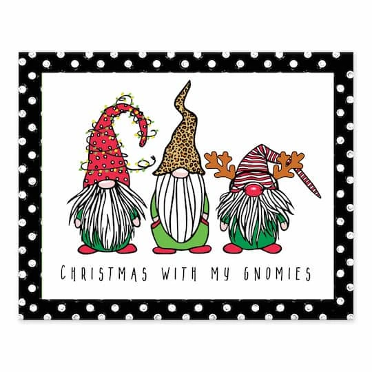 Christmas Is Coming Gnomes Tabletop Canvas Art 4 Christmas Is Coming Gnomes Tabletop Canvas Art - Image 2