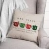 Mrs Claus Hoho Cocoa 18x18 Throw Pillow 2 Mrs Claus Hoho Cocoa 18x18 Throw Pillow -Northlight Shop D518223S 1