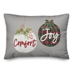 Comfort And Joy Ornaments 14x20 Throw Pillow 5 Comfort And Joy Ornaments 14x20 Throw Pillow -Northlight Shop D518237S 1 1