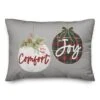 Comfort And Joy Ornaments 14x20 Throw Pillow -Northlight Shop D518237S 1